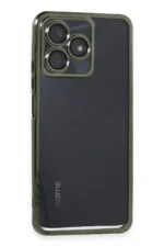 Uray store Realme C53 Kılıf Razer Lensli Silikon - Yeşil