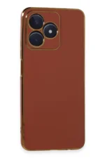 Uray store Realme C53 Kılıf Volet Silikon - Kırmızı