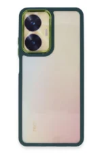 Uray store Realme C55 Kılıf Dora Kapak - Haki Yeşil