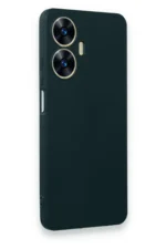 Uray store Realme C55 Kılıf First Silikon - Koyu Yeşil - Görsel 2
