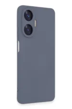 Uray store Realme C55 Kılıf Nano içi Kadife Silikon - Gri - Görsel 4