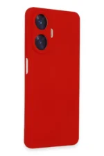 Uray store Realme C55 Kılıf Nano içi Kadife Silikon - Kırmızı