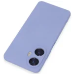 Uray store Realme C55 Kılıf Nano içi Kadife Silikon - Lila
