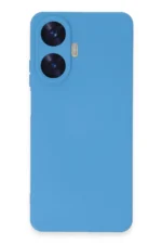 Uray store Realme C55 Kılıf Nano içi Kadife Silikon - Mavi - Görsel 4