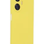 Uray store Realme C55 Kılıf Nano içi Kadife Silikon - Sarı