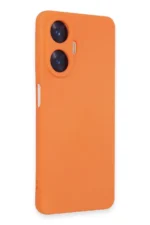 Uray store Realme C55 Kılıf Nano içi Kadife Silikon - Turuncu - Görsel 4
