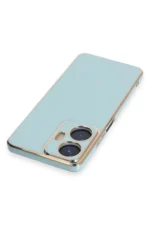 Uray store Realme C55 Kılıf Volet Silikon - Açık Yeşil - Görsel 3