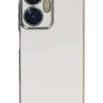 Uray store Realme C55 Kılıf Volet Silikon - Beyaz