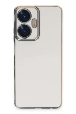 Uray store Realme C55 Kılıf Volet Silikon - Beyaz