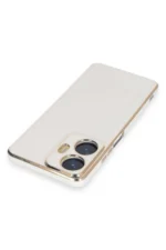 Uray store Realme C55 Kılıf Volet Silikon - Beyaz - Görsel 3