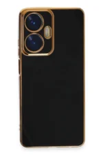 Uray store Realme C55 Kılıf Volet Silikon - Siyah