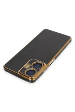 Uray store Realme C55 Kılıf Volet Silikon - Siyah - Görsel 3