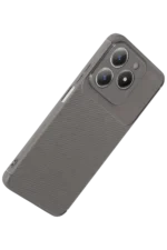 Uray store Realme C61 Kılıf Auto Focus Karbon Kapak - Gri - Görsel 3