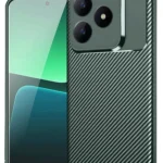Uray store Realme C61 Kılıf Auto Focus Karbon Kapak - Koyu Yeşil