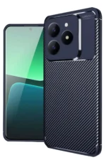 Uray store Realme C61 Kılıf Auto Focus Karbon Kapak - Lacivert