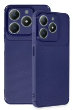 Uray store Realme C61 Kılıf Auto Focus Karbon Kapak - Lacivert - Görsel 3