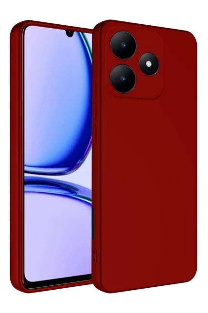 Uray store Realme C61 Kılıf First Silikon - Kırmızı