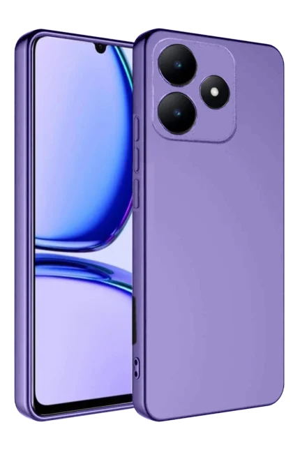 Uray store Realme C61 Kılıf First Silikon - Lila