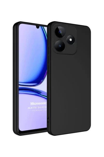 Uray store Realme C61 Kılıf First Silikon - Siyah