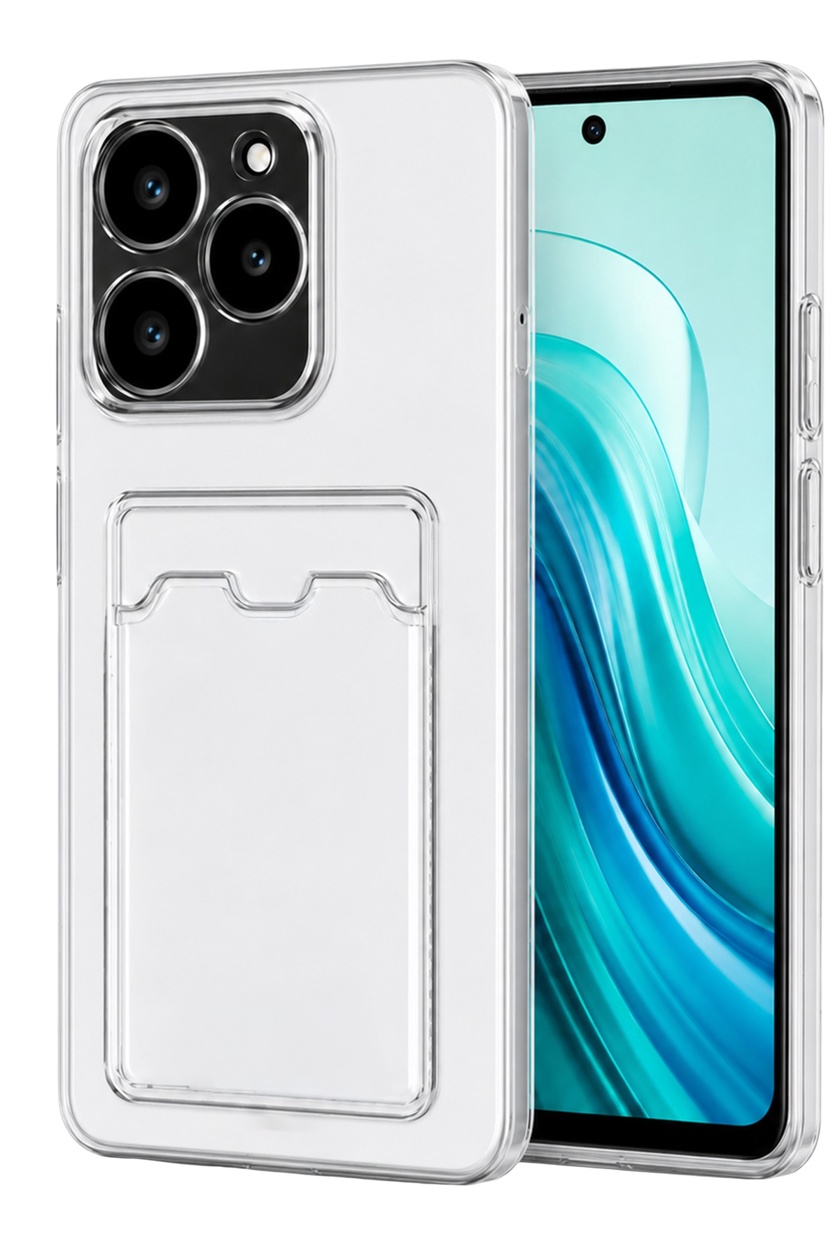 newface-realme-c61-kilif-kart-seffaf-silikon-seffaf-default Uray store Realme C61 Kılıf Kart Şeffaf Silikon - Şeffaf - Görsel 1