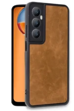 Uray store Realme C65 Kılıf Aras Deri Kapak - Taba - Görsel 2