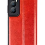 Uray store Realme C65 Kılıf Flip Cover - Kırmızı