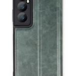 Uray store Realme C65 Kılıf Flip Cover - Koyu Yeşil