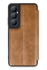Uray store Realme C65 Kılıf Flip Cover - Taba