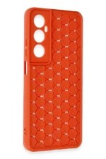 Uray store Realme C65 Kılıf Petek Silikon Kapak - Kırmızı - Görsel 3