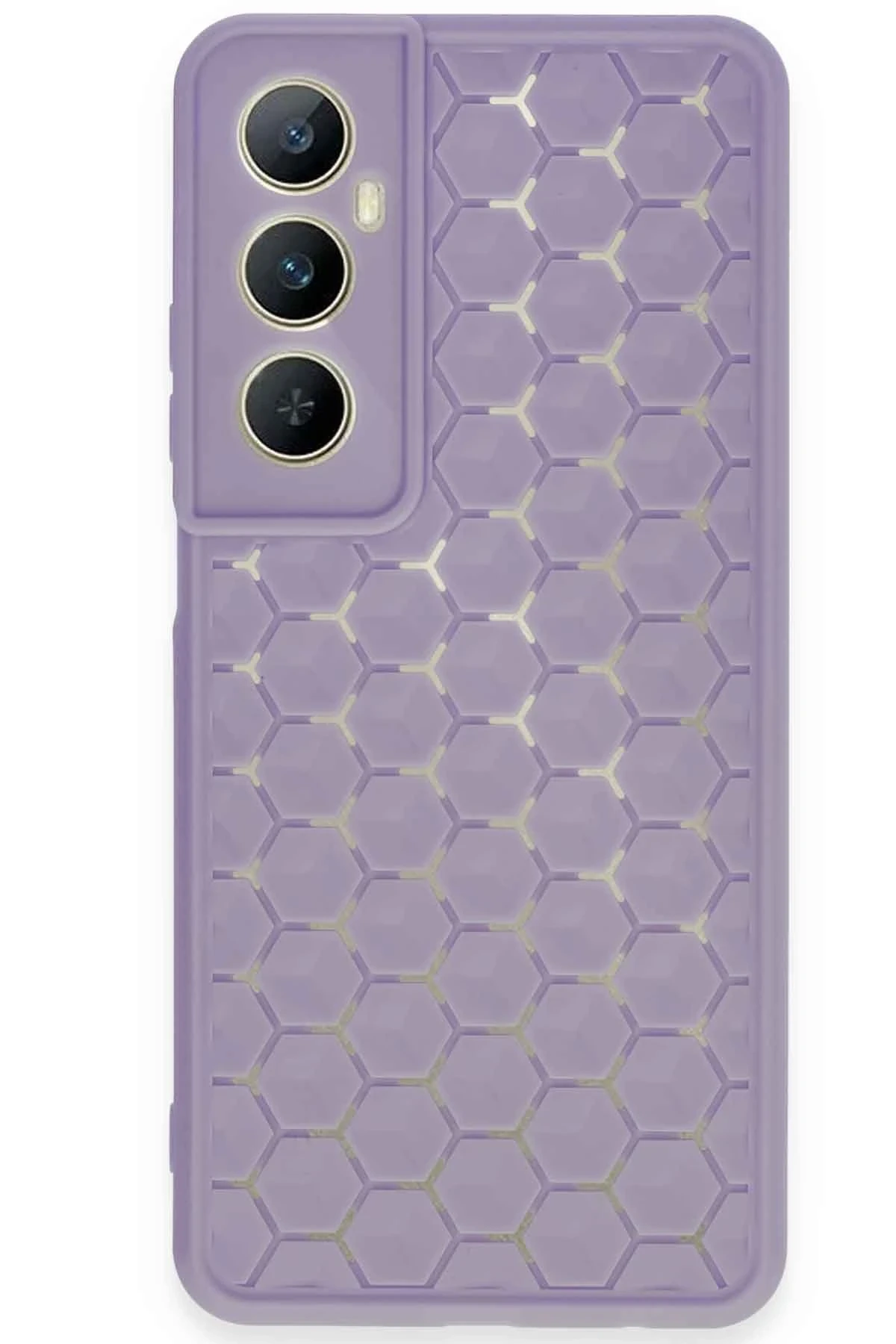 newface-realme-c65-kilif-petek-silikon-kapak-lila-default Uray store Realme C65 Kılıf Petek Silikon Kapak - Lila - Görsel 1