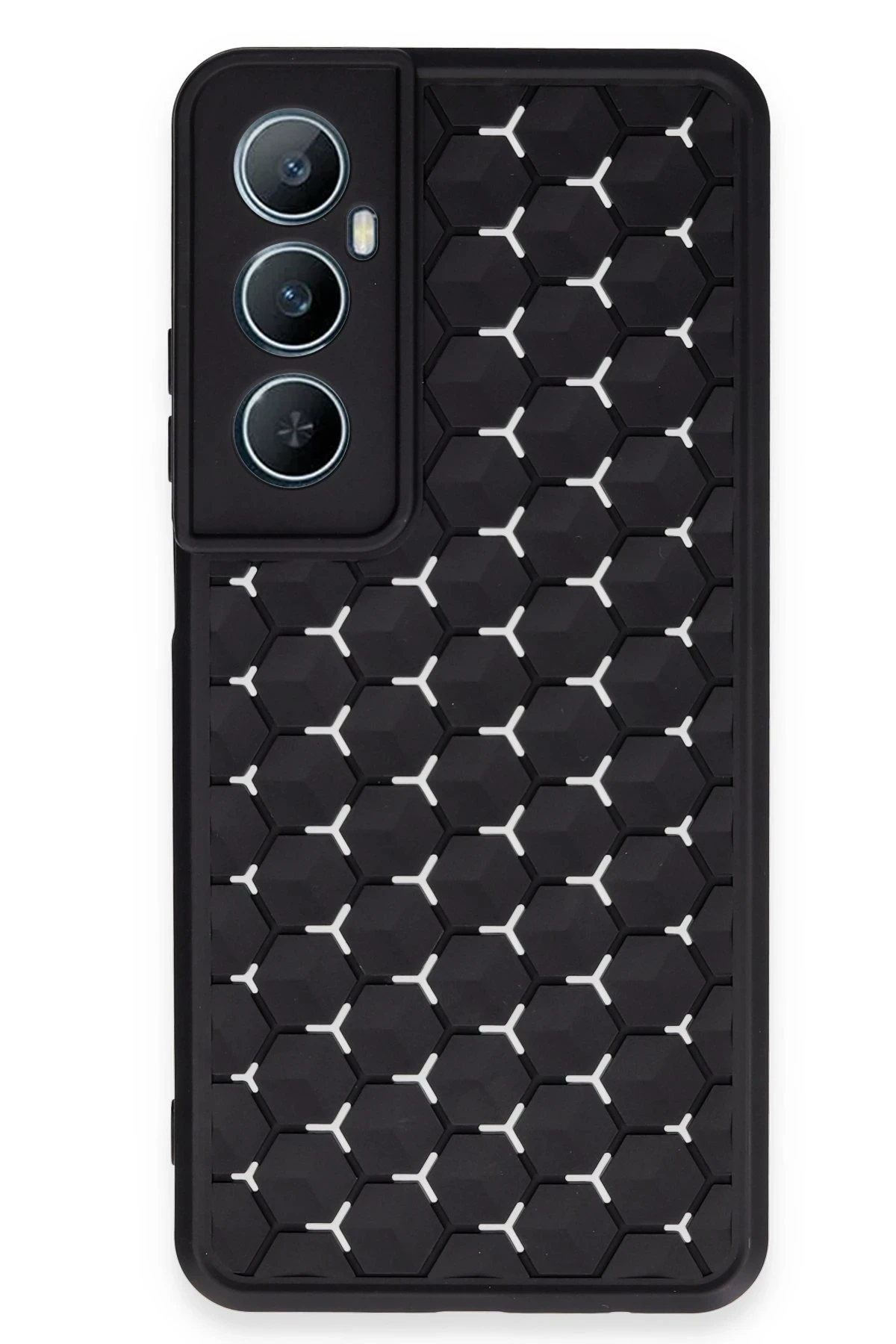 newface-realme-c65-kilif-petek-silikon-kapak-siyah-default Uray store Realme C65 Kılıf Petek Silikon Kapak - Siyah - Görsel 1
