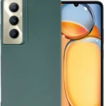 Uray store Realme C65 Kılıf Petro Silikon - Koyu Yeşil
