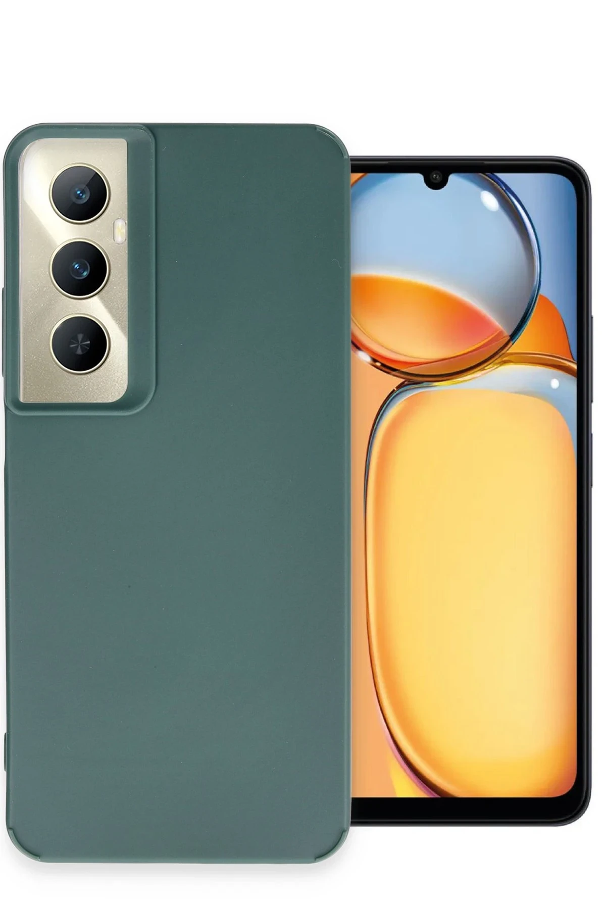 newface-realme-c65-kilif-petro-silikon-koyu-yesil-default Uray store Realme C65 Kılıf Petro Silikon - Koyu Yeşil - Görsel 1