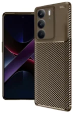 Uray store Realme C75 4G Auto Focus Karbon Kapak - Kahverengi