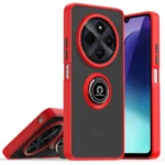 Uray store Realme C75 4G Kılıf Montreal Yüzüklü Silikon Kapak - Kırmızı