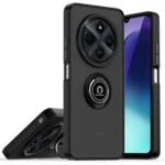 Uray store Realme C75 4G Kılıf Montreal Yüzüklü Silikon Kapak - Siyah