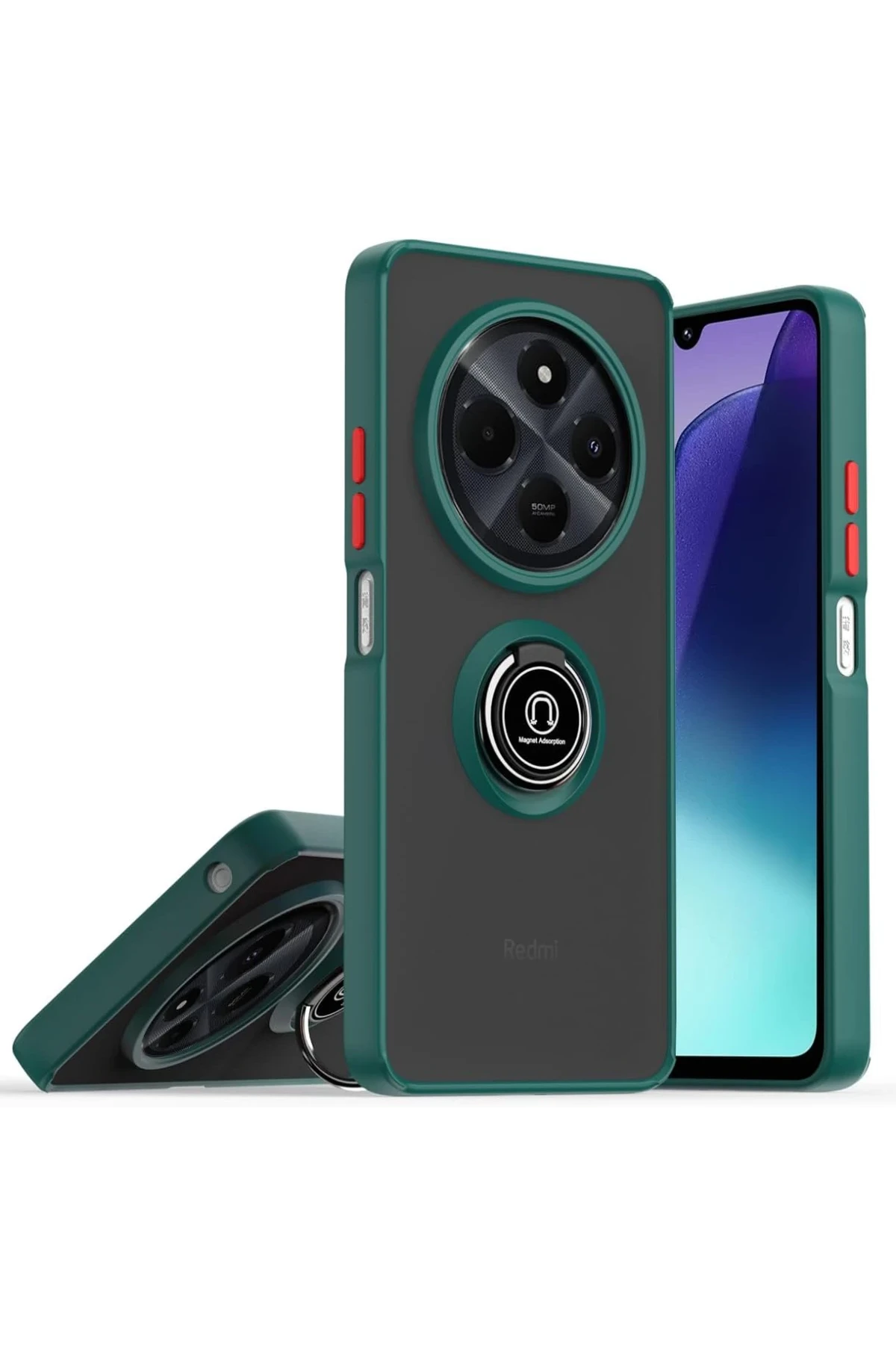 newface-realme-c75-4g-kilif-montreal-yuzuklu-silikon-kapak-yesil-default Uray store Realme C75 4G Kılıf Montreal Yüzüklü Silikon Kapak - Yeşil - Görsel 1