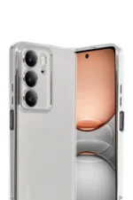 Uray store Realme C75 4G Kılıf Razer Lensli Silikon - Gümüş - Görsel 2