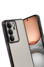 Uray store Realme C75 4G Kılıf Razer Lensli Silikon - Siyah - Görsel 3
