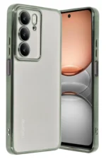 Uray store Realme C75 4G Kılıf Razer Lensli Silikon - Yeşil