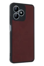 Uray store Realme Note 50 4G Kılıf Aras Deri Kapak - Bordo - Görsel 2