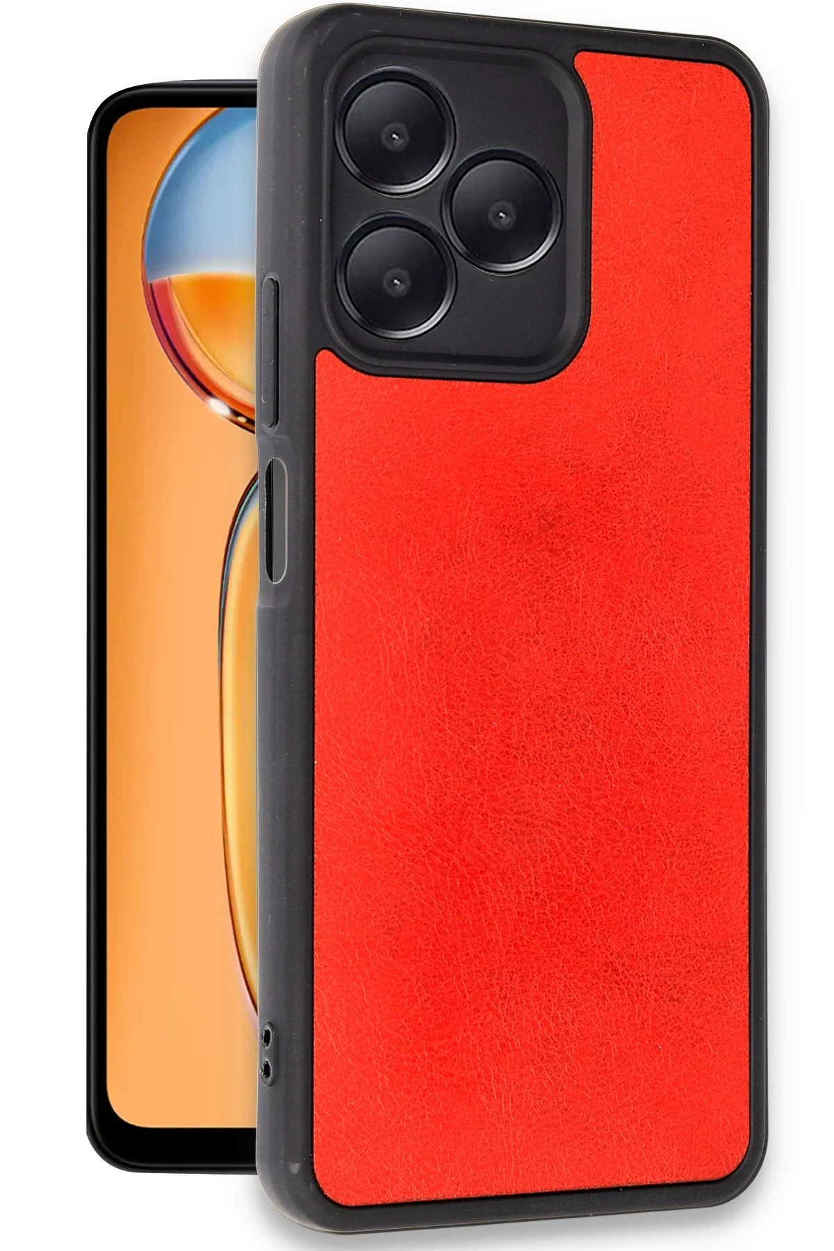 newface-realme-note-50-4g-kilif-aras-deri-kapak-kirmizi-default Uray store Realme Note 50 4G Kılıf Aras Deri Kapak - Kırmızı - Görsel 1