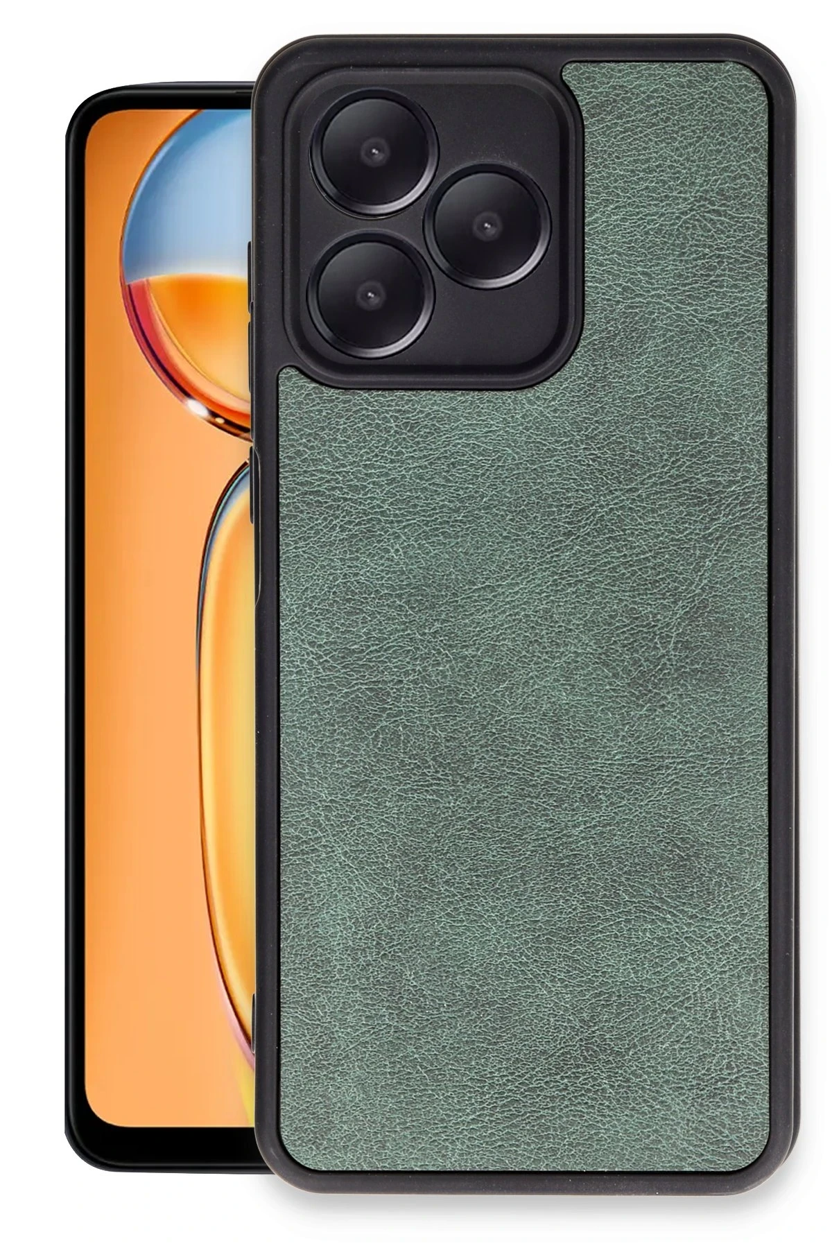 newface-realme-note-50-4g-kilif-aras-deri-kapak-koyu-yesil-default Uray store Realme Note 50 4G Kılıf Aras Deri Kapak - Koyu Yeşil - Görsel 1