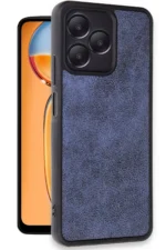 Uray store Realme Note 50 4G Kılıf Aras Deri Kapak - Lacivert - Görsel 2