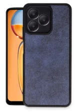 Uray store Realme Note 50 4G Kılıf Aras Deri Kapak - Lacivert