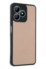Uray store Realme Note 50 4G Kılıf Aras Deri Kapak - Pudra - Görsel 2
