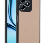 Uray store Realme Note 50 4G Kılıf Aras Deri Kapak - Pudra