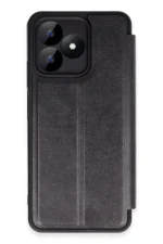 Uray store Realme Note 50 4G Kılıf Flip Cover - Siyah