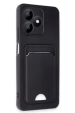 Uray store Realme Note 50 4G Kılıf Kelvin Kartvizitli Silikon - Siyah - Görsel 2