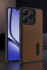 Uray store Realme Note 50 4G Kılıf Sara Kartvizitli Deri Kılıf - Siyah - Görsel 2